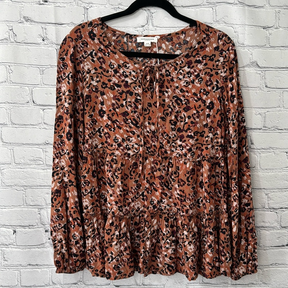 Leopard Babydoll Top